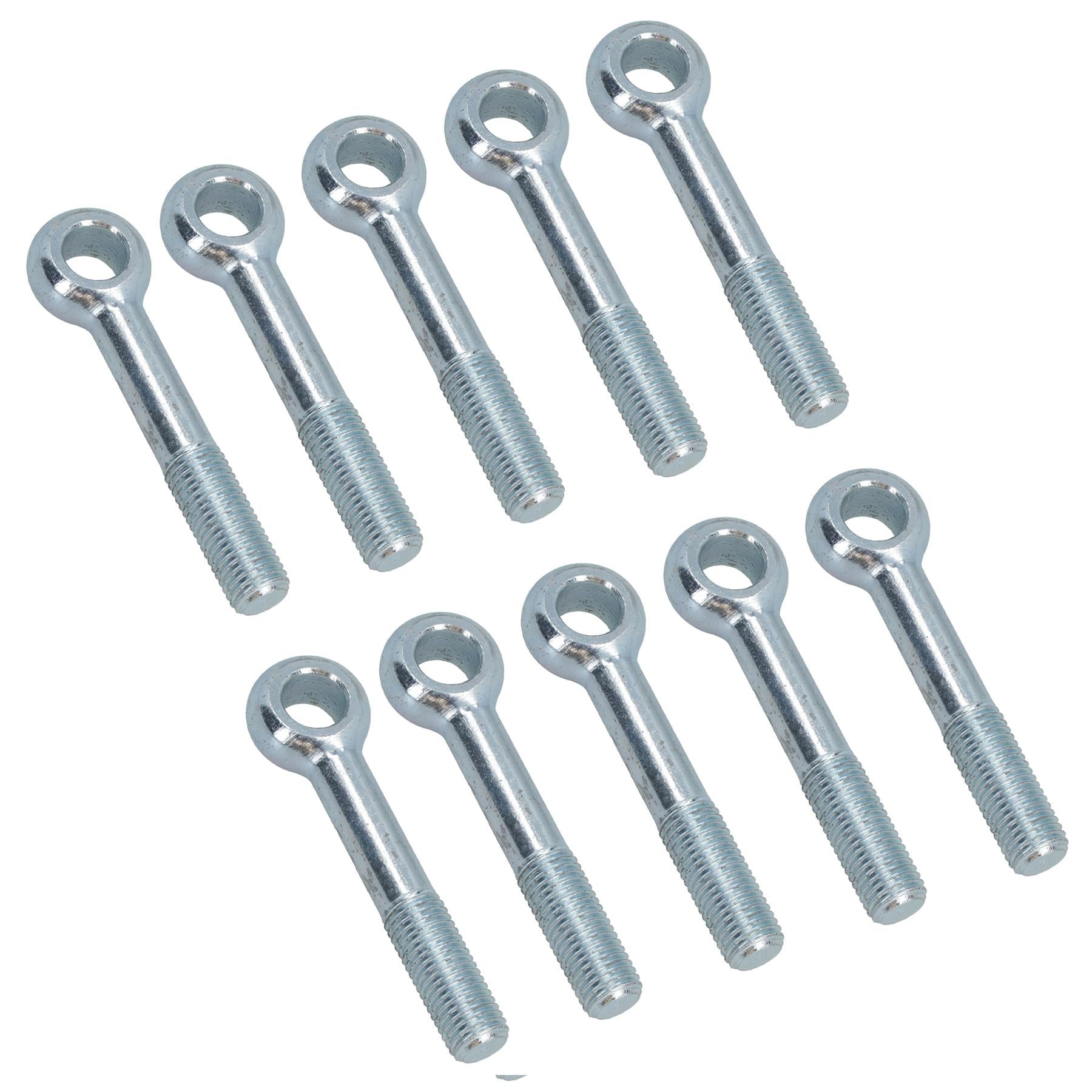M16 100mm Eye Bolt Single Bolt Zinc Plated Threaded Rings DIN444 Catenary Wire