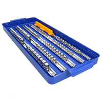 Socket and screwdriver tray rack holder 1/4, 3/8, 1/2 drive 110pc AT624