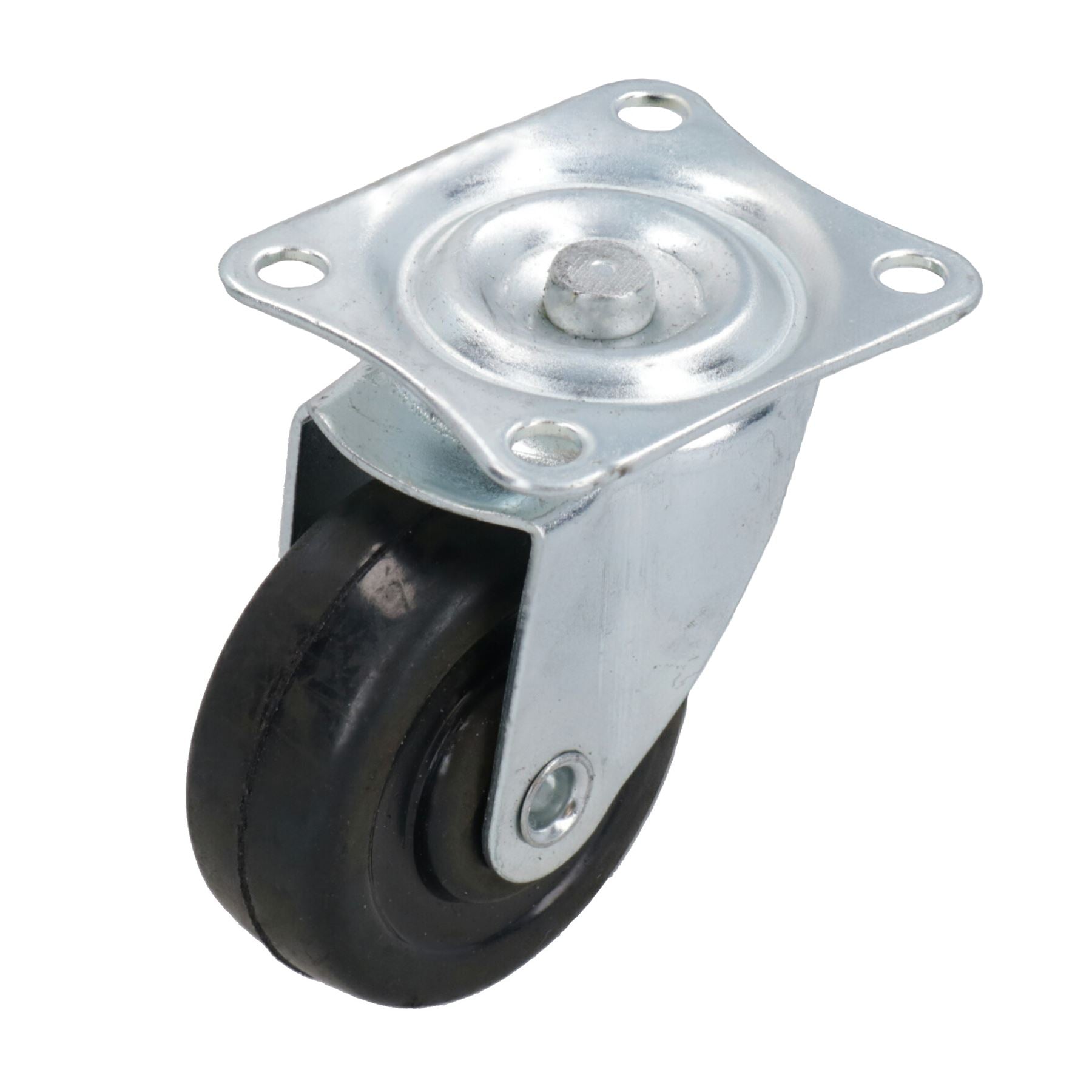 40mm Castor Wheel 4pc Trolley 2 x Fixed & 2 x Swivel Office Rollers TE372