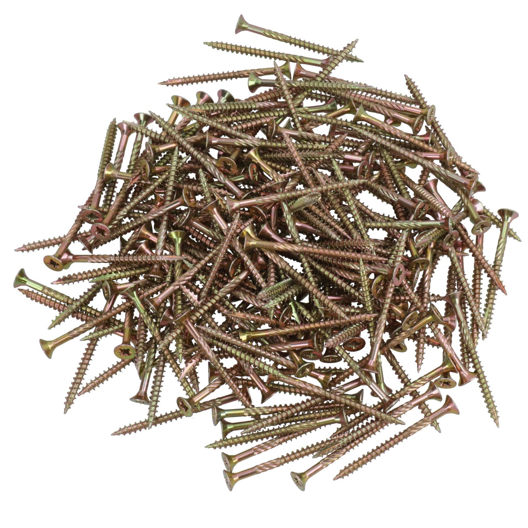Countersunk Wood Screws 4.0 x 50mm Serrated Edge Prevent Splitting PZ2