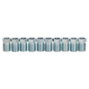 10pc Steel Male Brake Pipe Union Fittings 1/2" x 20 UNF for 5/16" Pipe Threaded to End