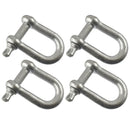 D Shackle Dee Link M6 - M12 Galvanised Steel Lifting Towing Rigging Pin Loop