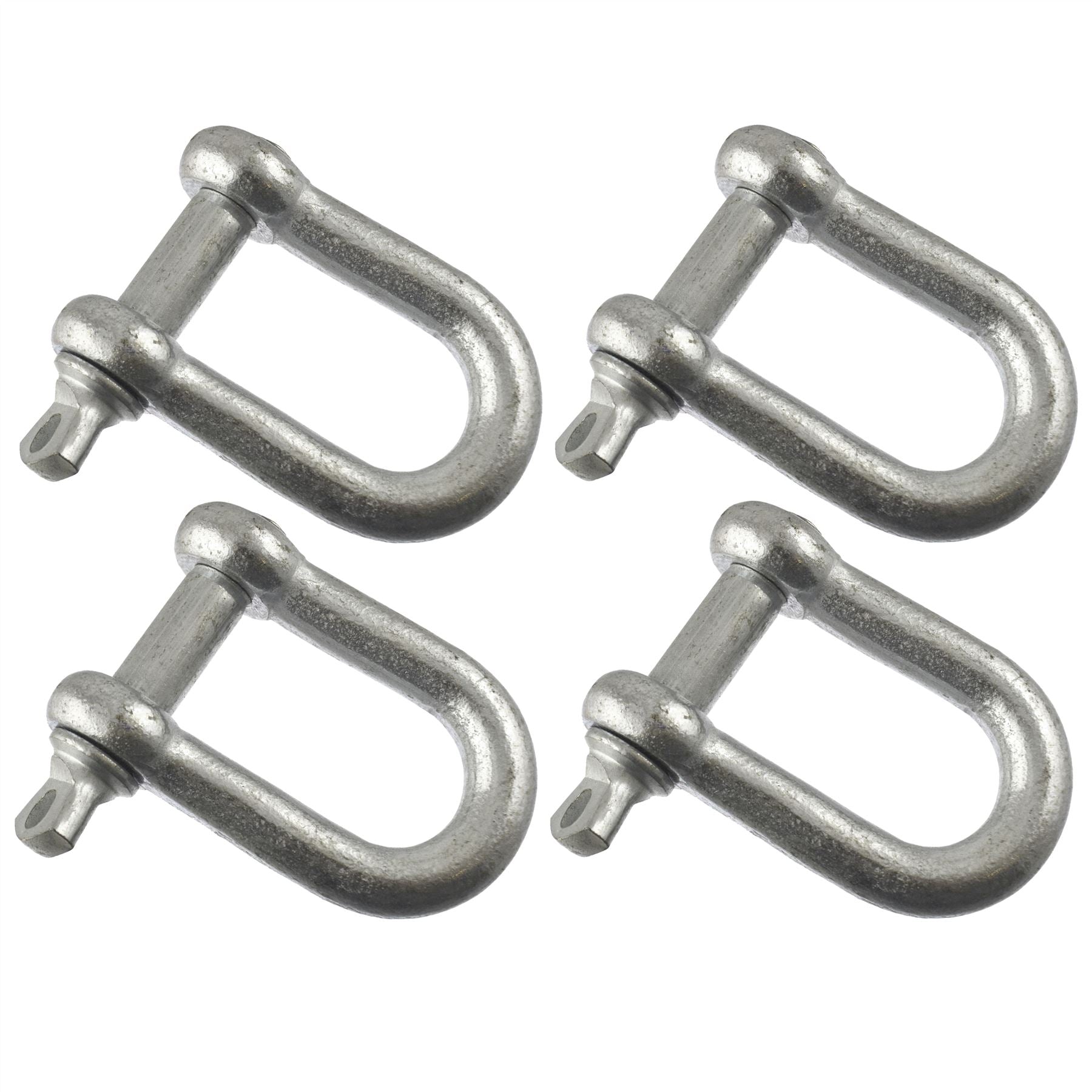 D Shackle Dee Link M6 - M12 Galvanised Steel Lifting Towing Rigging Pin Loop