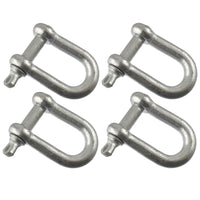D Shackle Dee Link M6 - M12 Galvanised Steel Lifting Towing Rigging Pin Loop