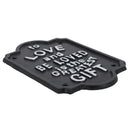 To Be Loved Is The Greatest Gift Cast Iron Sign Plaque Wall House Garden Yard