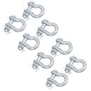 Galvanised Bow Shackle Safety Pin 1/2in (12.5mm) 2.0T to US Fed Spec