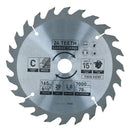 Circular Saw Blade 165mm x 16 / 20mm Mixed Teeth TCT Cutting Disc Wood