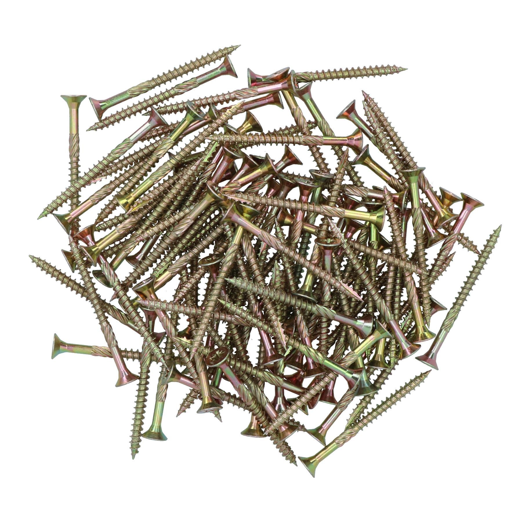 Countersunk Wood Screws 5.0 x 60mm Serrated Edge Prevent Splitting PZ2