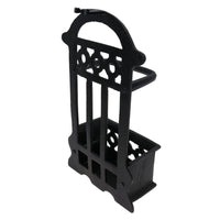 5pc Caged Fireside Fireplace Companion Set Brush Poker Shovel Tongs Burner