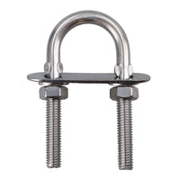 M8 28mm x 75mm U-Bolts / N-Bolts Stainless Steel Marine Grade Boat Trailer