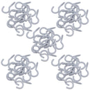 Screw Hook Fasteners Hangers White Plastic Finish 10mm Dia 30mm length