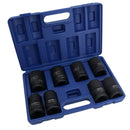 1in Drive Double Deep Metric MM Impact Sockets 6 Sided 24mm – 38mm 8pc