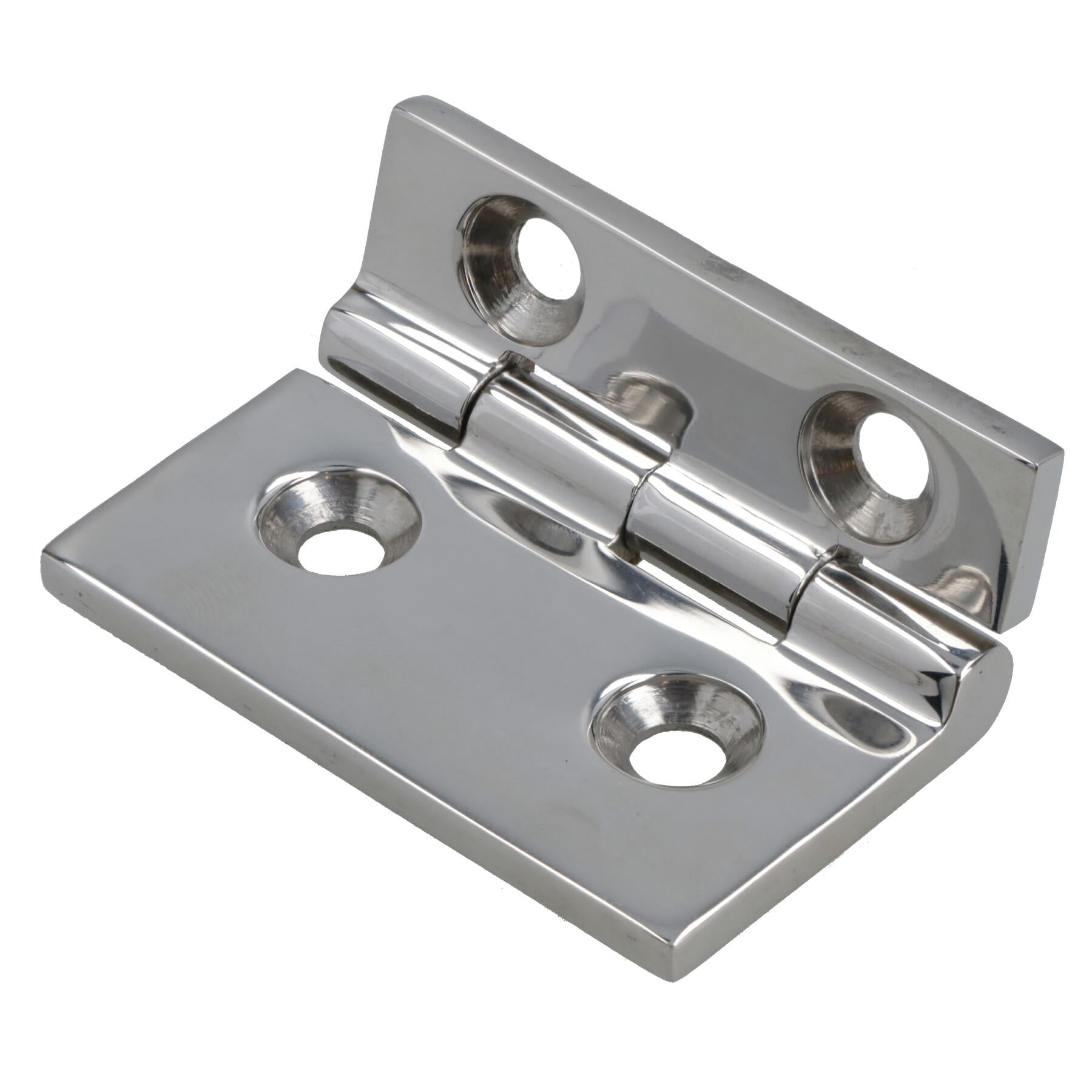Polished Door Hinge Stainless Steel 61mm x 51mm 316 Marine Cabin Hatch