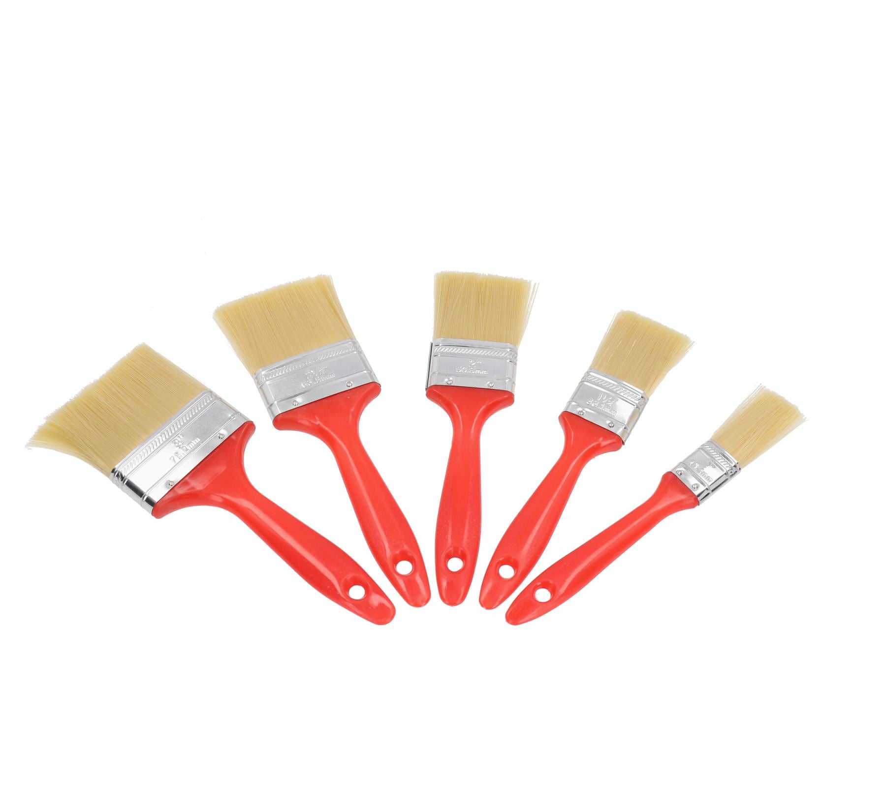 5pc Paint Brush Home Decor Set Painting + Decorating 25mm – 75mm Brushes