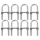 M12 50mm x 140mm U-Bolts / N-Bolts Stainless Steel Marine Grade Boat Trailer