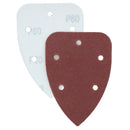 Hook And Loop Detail Sanding Pads Discs 140mm Triangular Mixed Grit 120 Pack