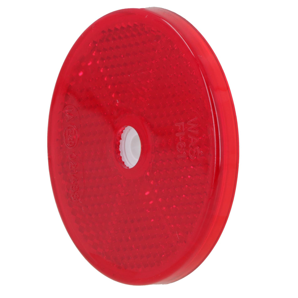 Red Round Circular Reflectors for Driveway Gate Fence Posts Trailer Rears