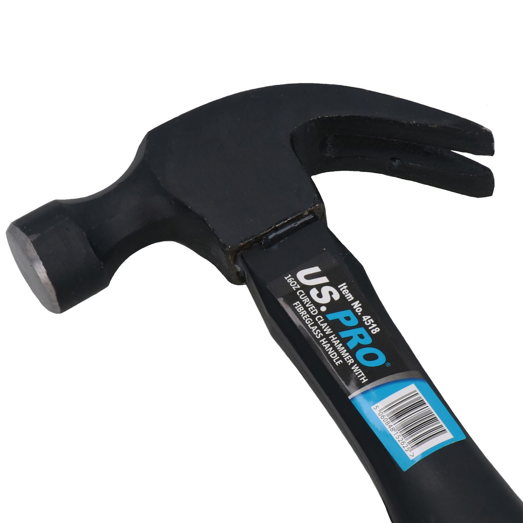 Curved Claw Hammer with Fibreglass Handle Nail Screw Remover 8oz 16oz 20oz