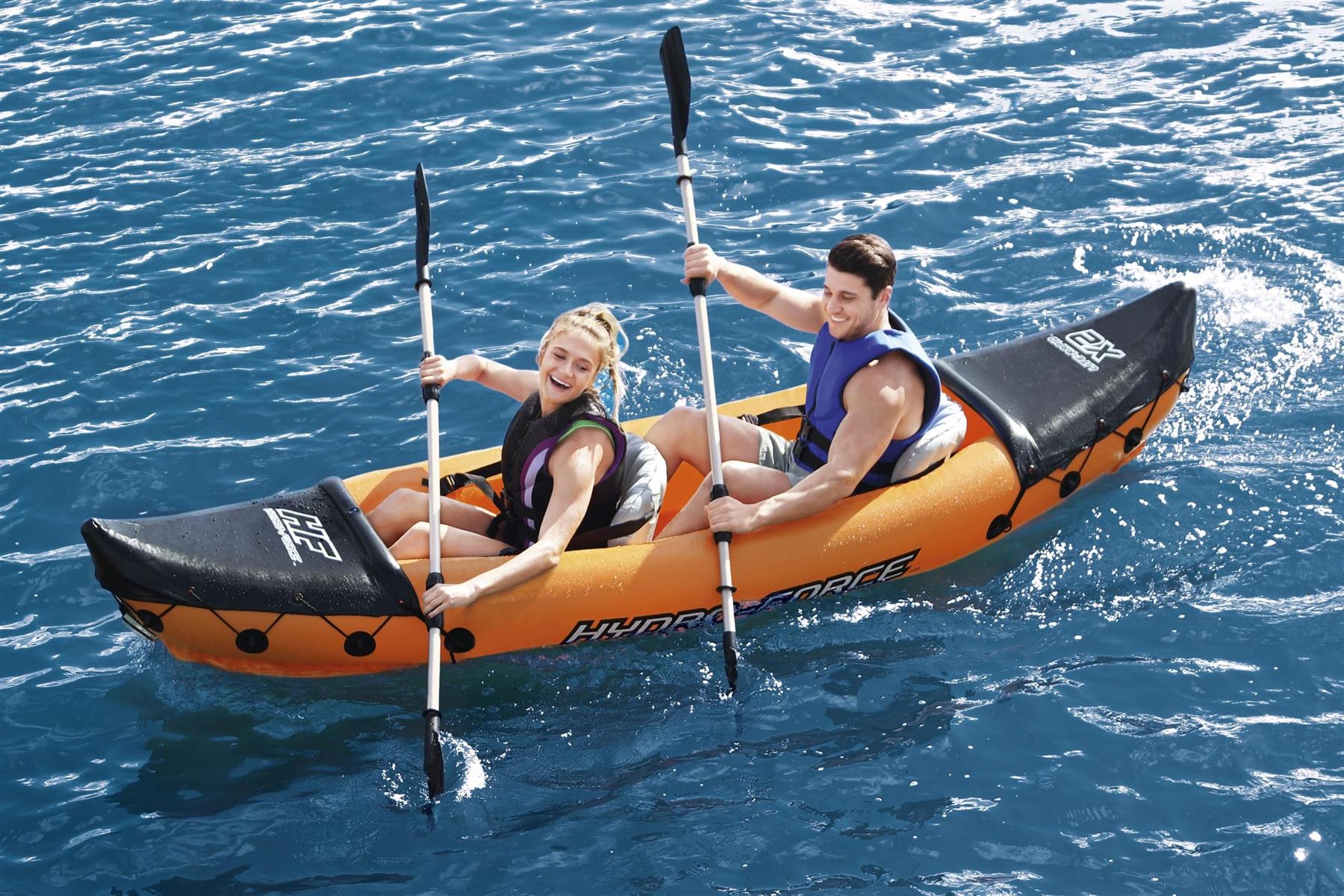 Underwater View LITE RAPID X2 Inflatable Kayak 2 Person with Aquascope Canoe