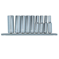 AF Deep Sockets 1/4" Drive Imperial Bi-Hex Double Deep 9pc Set