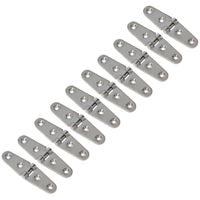 Polished Door Strap Hinge Stainless Steel 27mm x 103mm 316 Marine Cabin