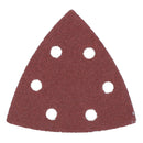 100 Hook Loop Delta Sanding Abrasive Discs Pads 93mm Triangle 80 Grit Medium
