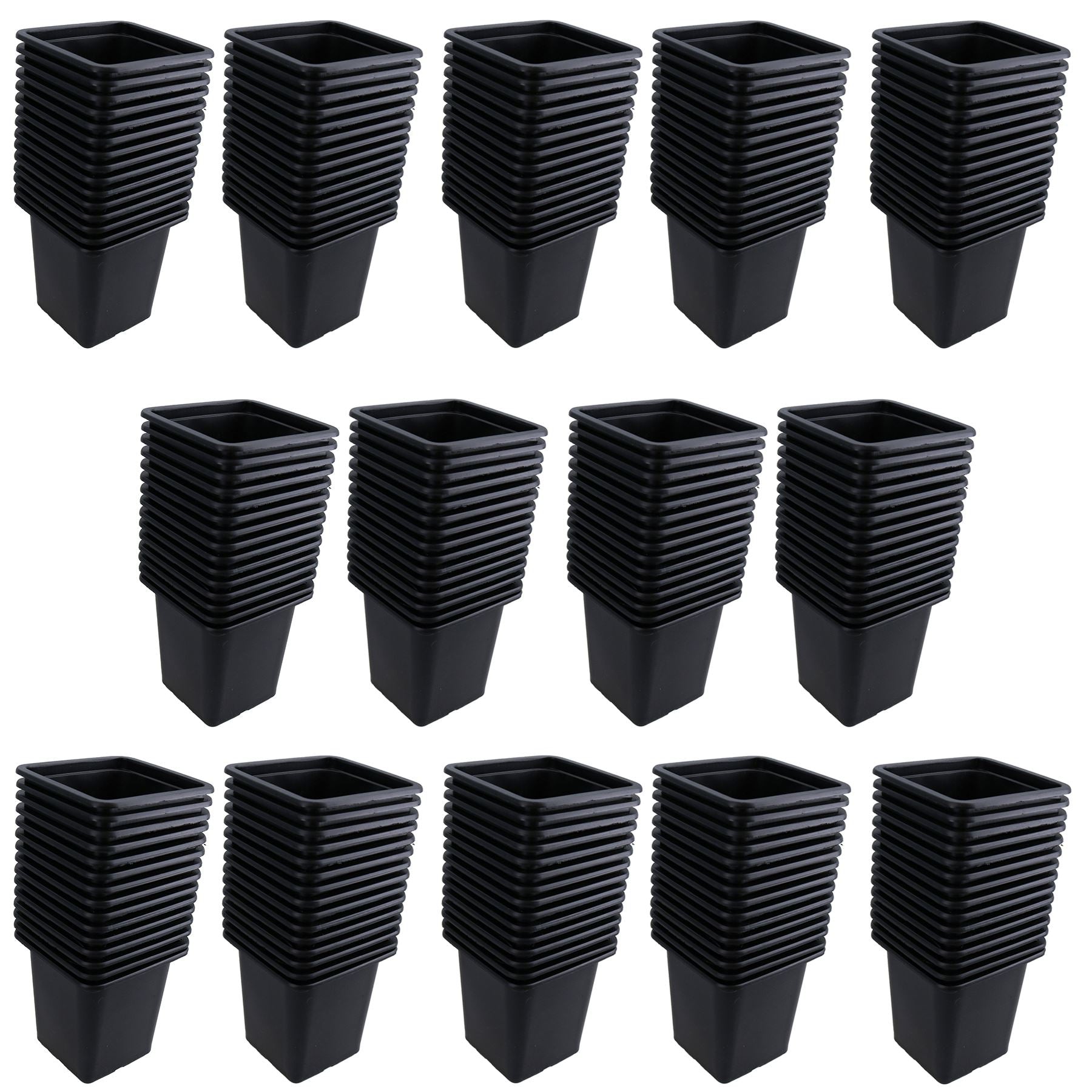 Mini Plastic Plant Flower Seeds Pots Pot 7cm Square Garden Trays Sowing Seeds