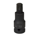 T55 x 53mm 1/2" Drive Short Impact Impacted Torx / Star Male Socket By Bergen