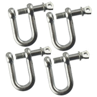 D Shackle Dee Link M6 - M12 Galvanised Steel Lifting Towing Rigging Pin Loop