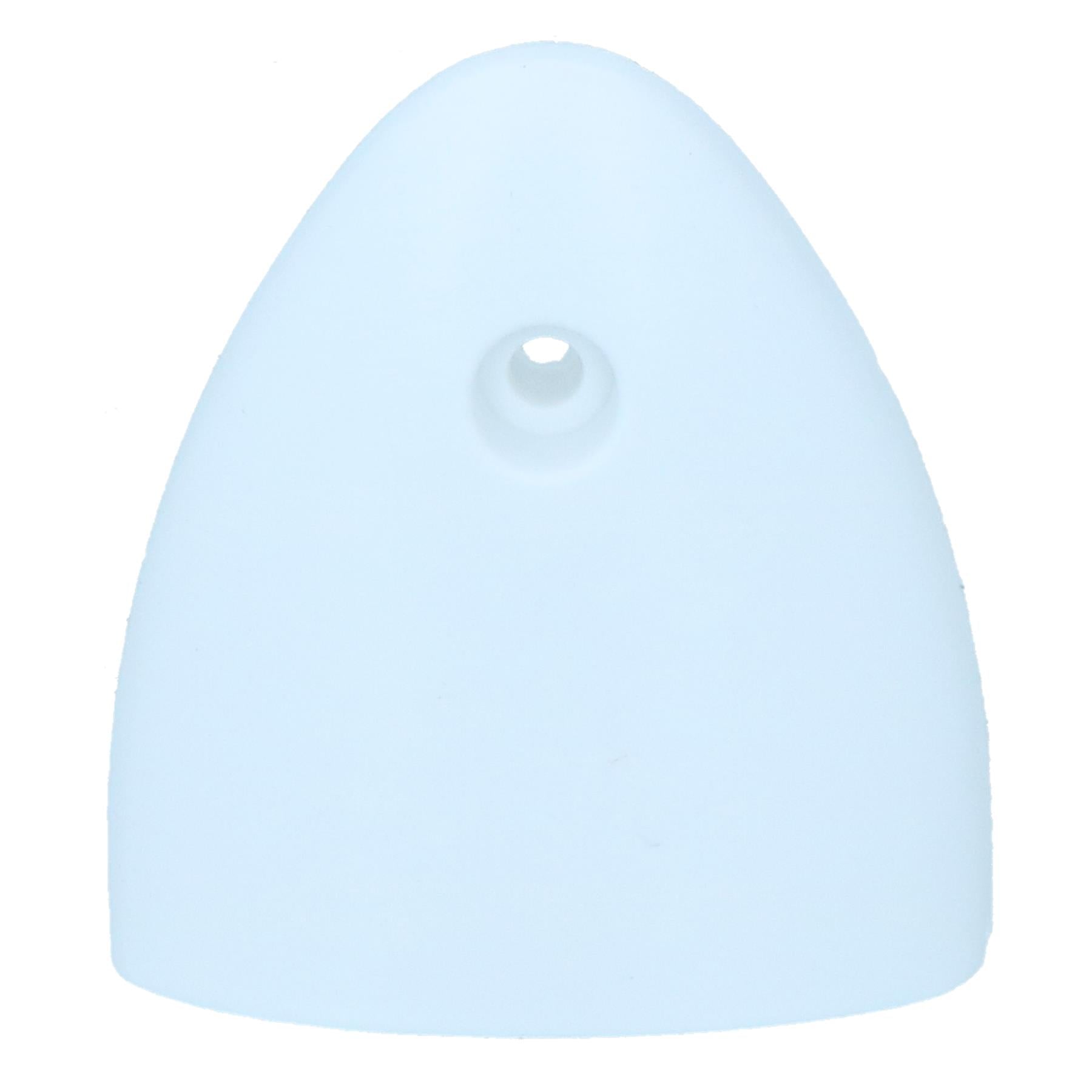 Air Vent Scoop Drain Cover Clamshell Shell Shaped White 56x50x12mm