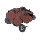50mm Quick Change Rubber Backing Pad Adapter + 50pc 120 Grit Sanding Pads
