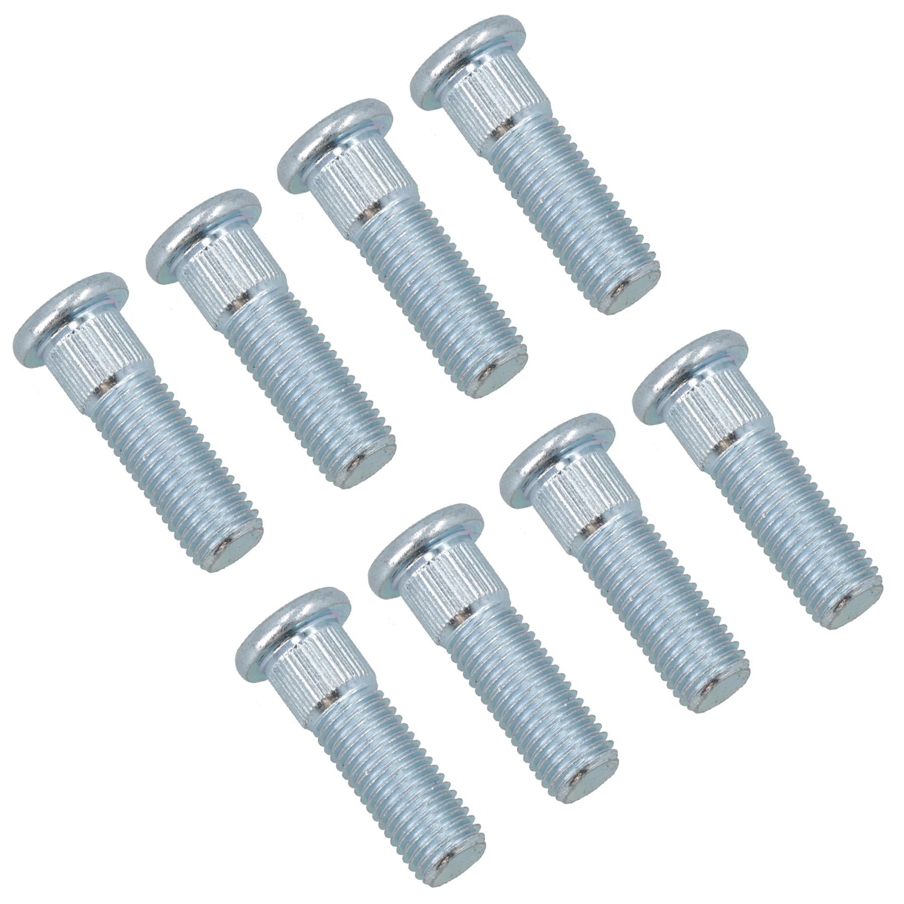 Pack of 8 M12 x 1.5 Wheel Studs For 100mm PCD 4 Stud Suspension Trailer Hubs