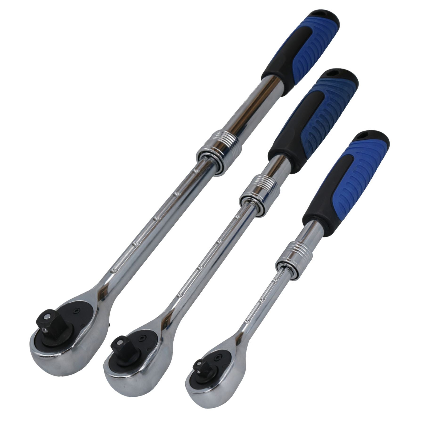 1/4in 3/8in 1/2in Drive Telescopic Extendable Ratchet 72 Teeth Quick R ...