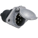 24V 7 Pin N Type Trailer Socket for HGV Commercial Vehicles Plastic