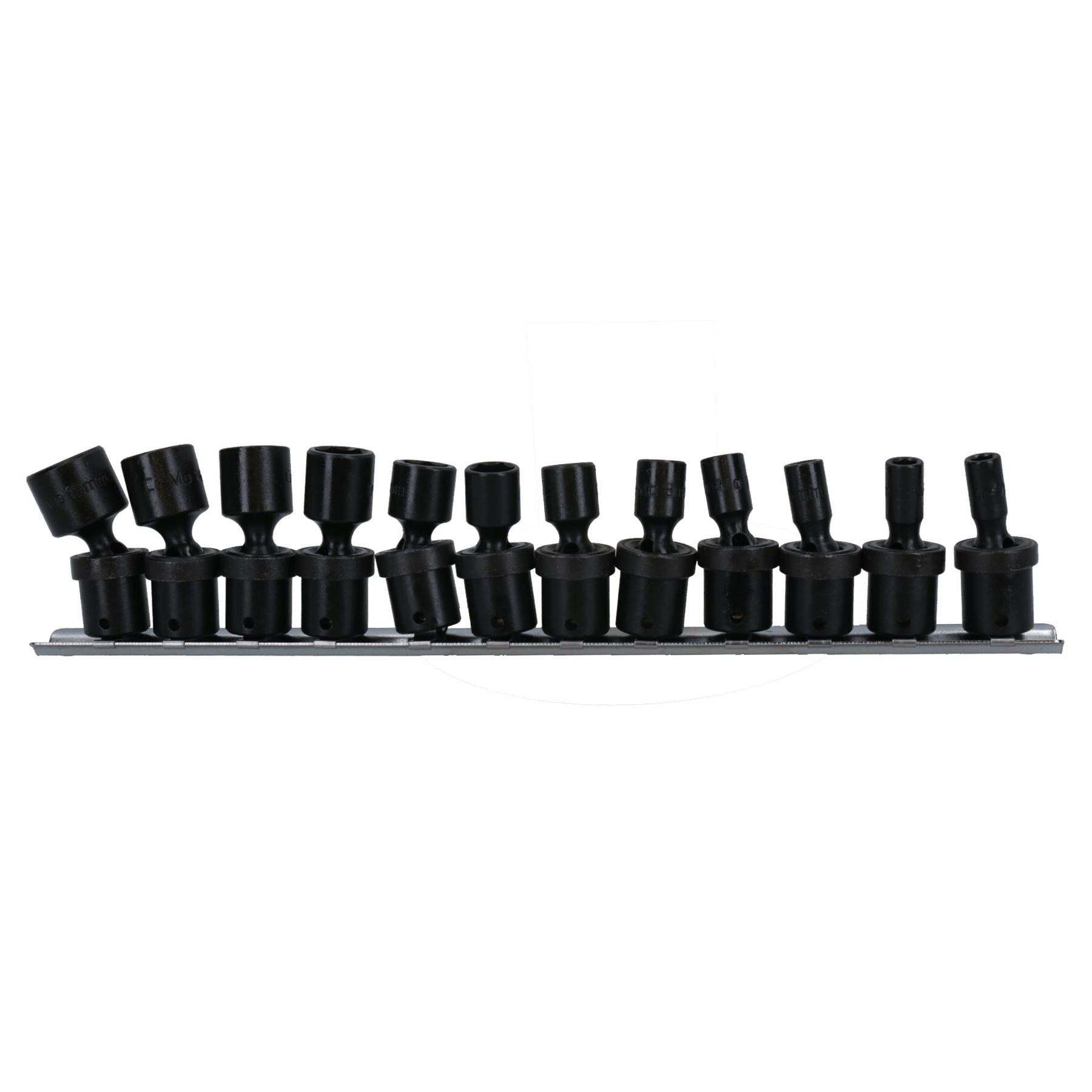 Swivel Wobble Metric Shallow Impact Sockets 1/4in Drive 5 – 15mm 12pc 6 Sided