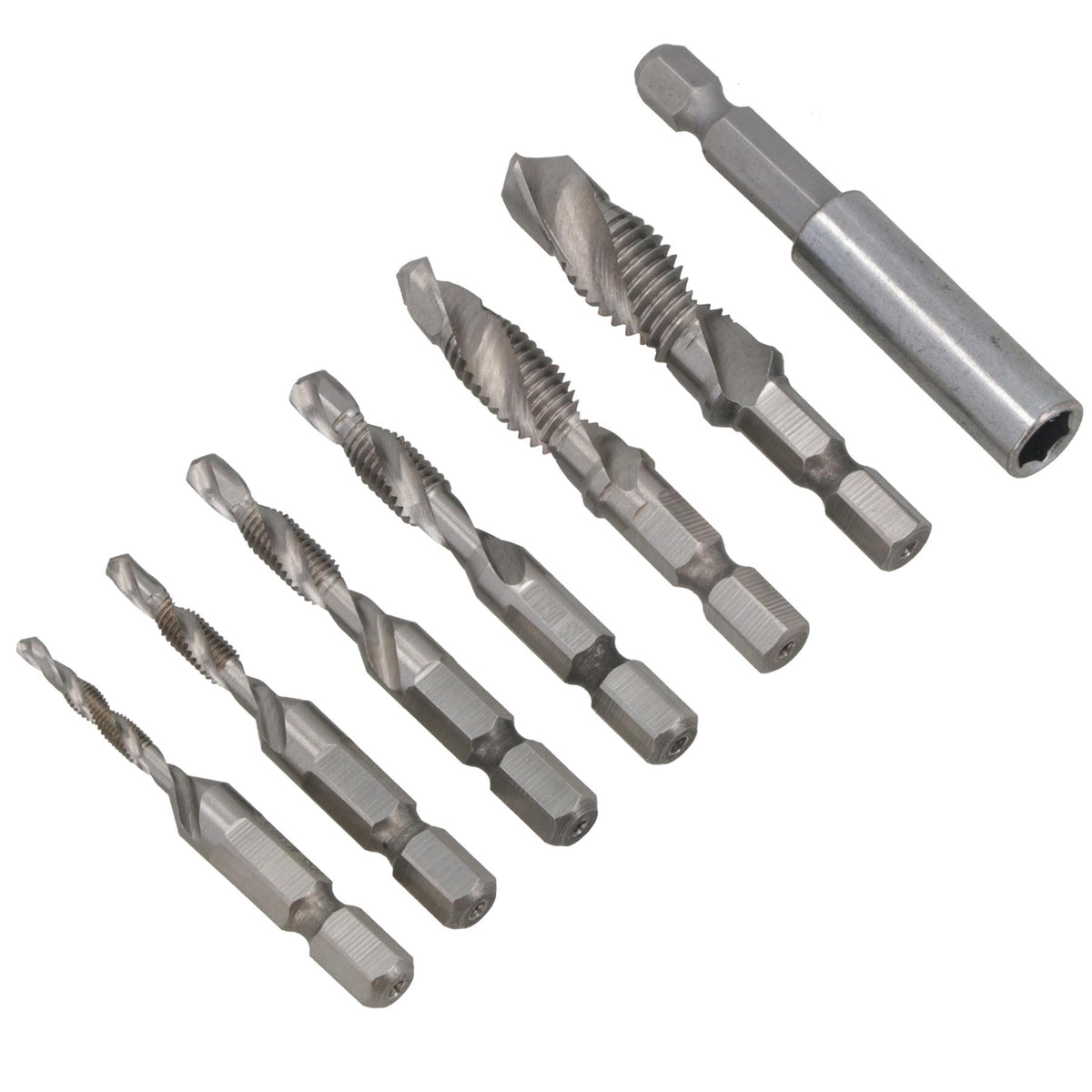 Thread Tapping Drill Set Metric HSS M3 to M10 Combination Cutter Set