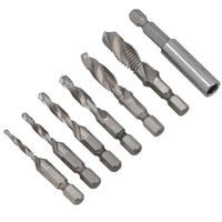 Thread Tapping Drill Set Metric HSS M3 to M10 Combination Cutter Set