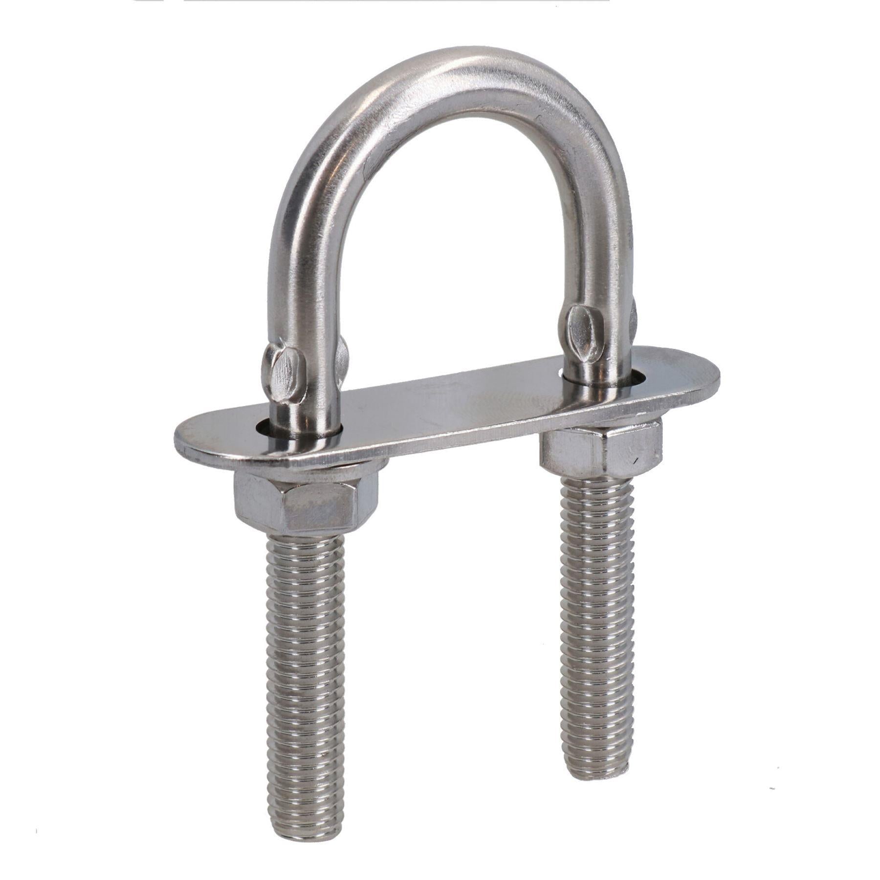 M8 28mm x 75mm U-Bolts / N-Bolts Stainless Steel Marine Grade Boat Trailer