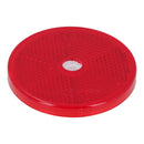 Red Round Circular Reflectors for Driveway Gate Fence Posts Trailer Rears