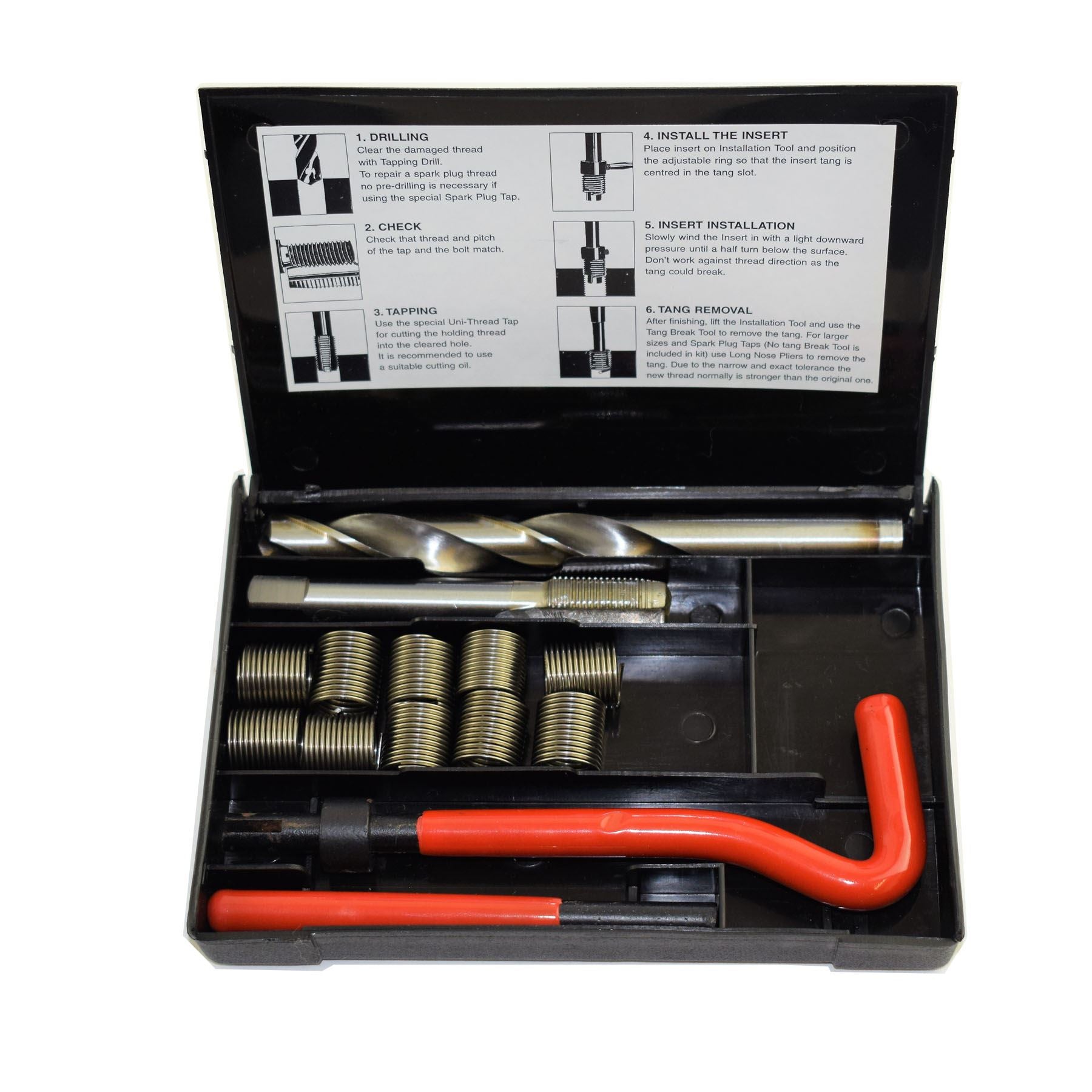 UNF/UNC Imperial Tap Repair Cutter Kit Helicoil Damaged Threads 14pc Kit