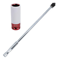 1/2in. Drive 24” Breaker Power Bar with 21mm Deep Alloy Wheel Nut Socket