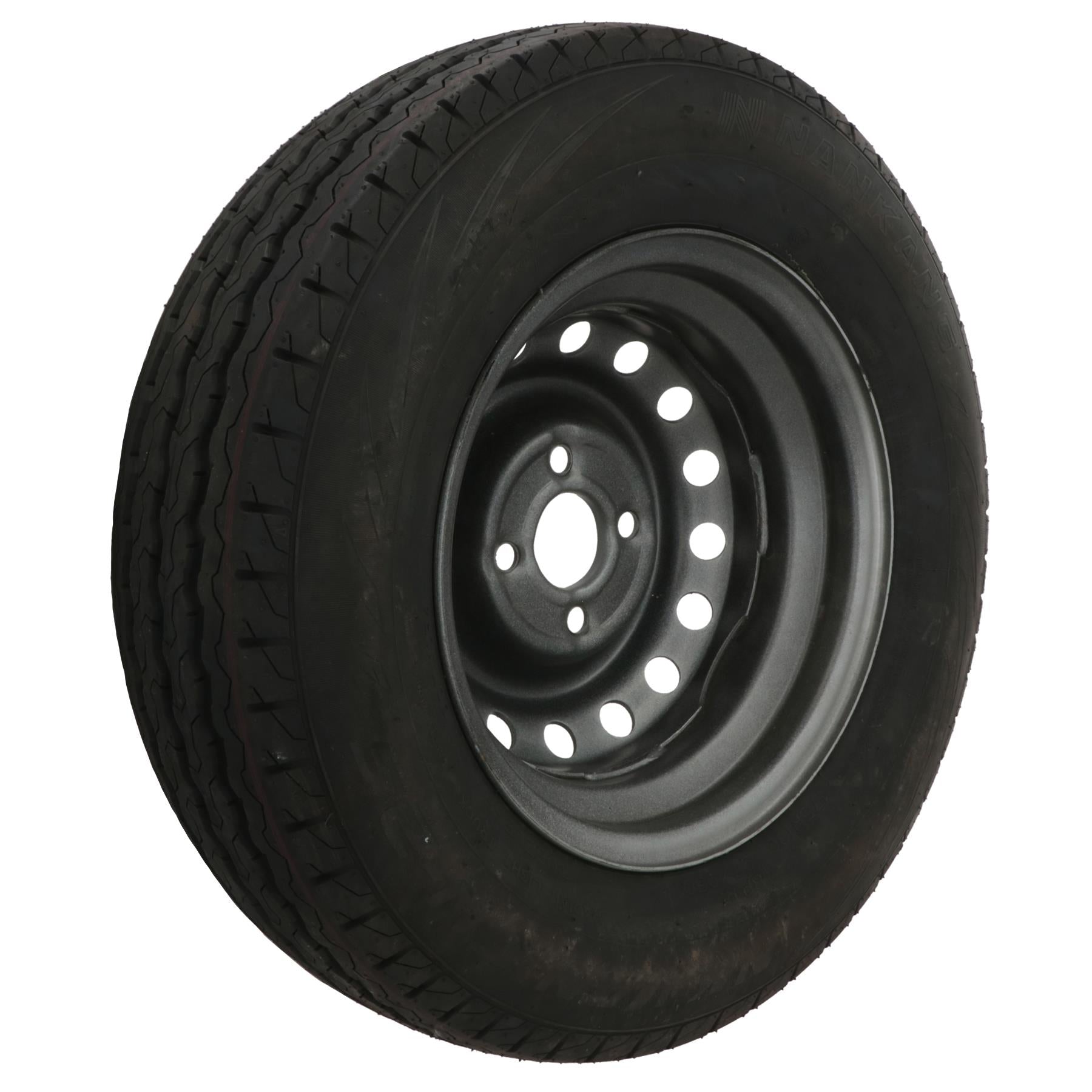 Trailer Wheel & Tyre 175R13 4 Stud 100mm PCD 57mm Centre Hole