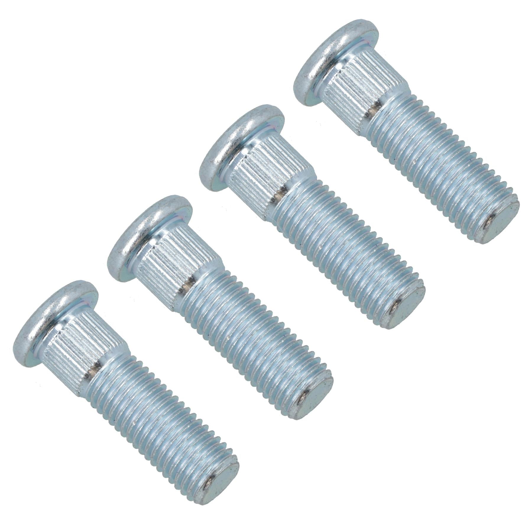 Pack of 4 M12 x 1.5 Wheel Studs For 100mm PCD 4 Stud Suspension Trailer Hubs