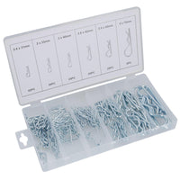 R Clips Hair Pin Hitch Lynch Cotter Assortment Kit 150pc AST07
