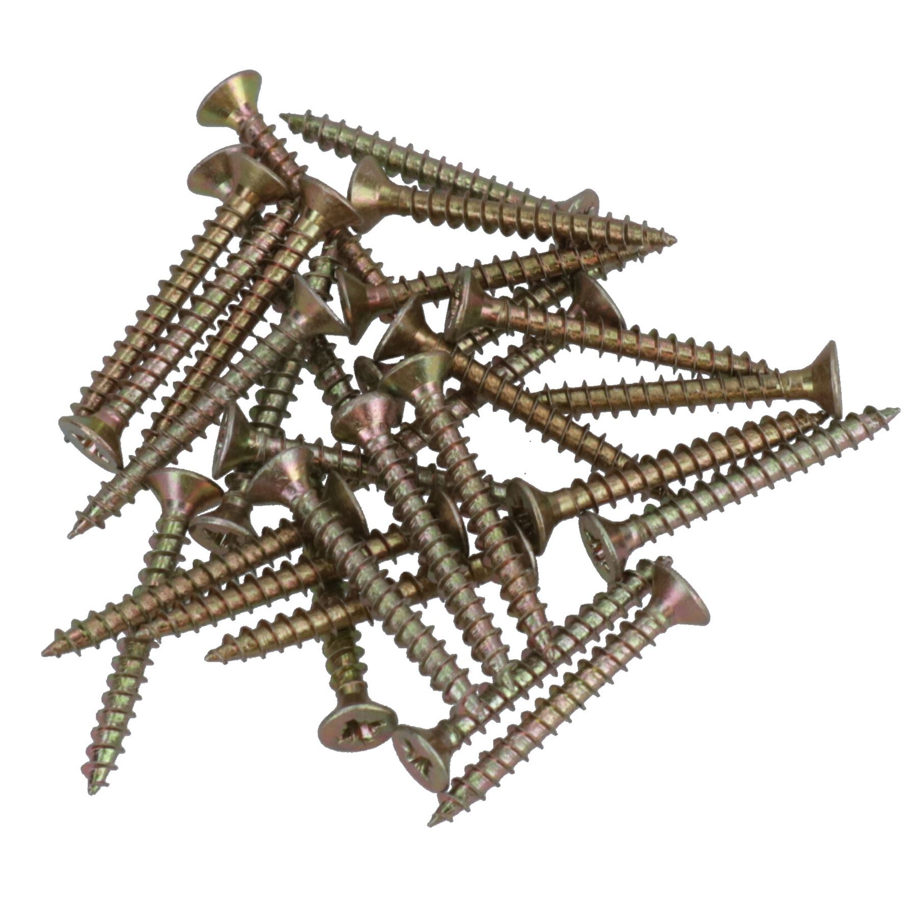 3mm x 25mm Countersunk Wood Chipboard Screw Fasteners PZ1 Drive