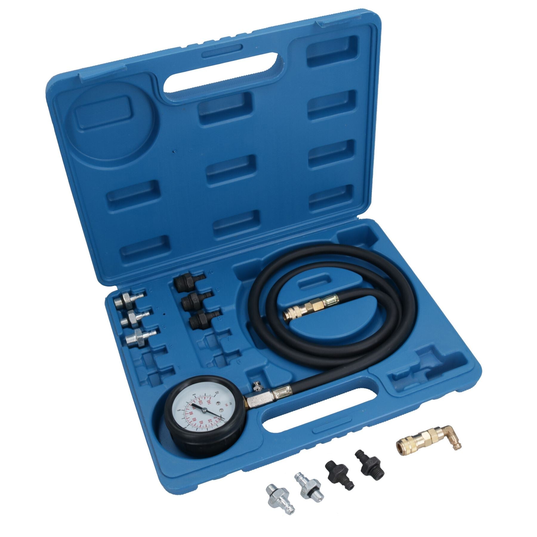 Engine Oil Pressure Tester Kit Diagnostic Warning Device For cars Vans 12pc Set