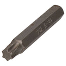 T20 – T60 Torx Star Male Bits With 10mm Shank 30mm or 75mm Length