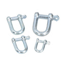 D Shackle Dee Link M6 - M12 Galvanised Steel Lifting Towing Rigging Pin Loop
