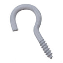 Screw Hook Fasteners Hangers White Plastic Finish 10mm Dia 30mm length