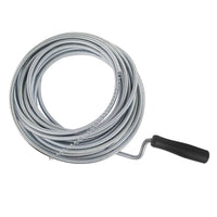 5m x 9mm Steel Coiled Drain Sink Shower Bath Unblocker Plunger Pipe Waste Rod